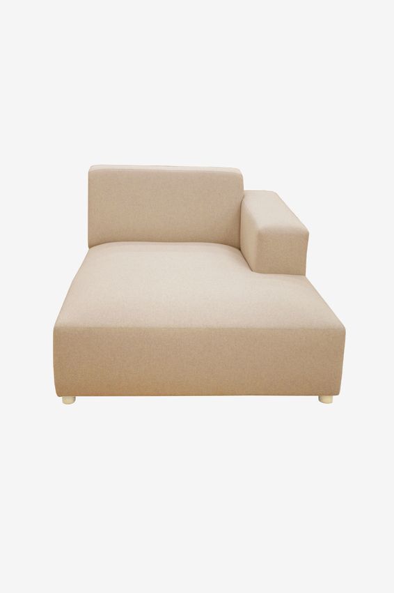 Earl chaise longue rechts Forward camel
