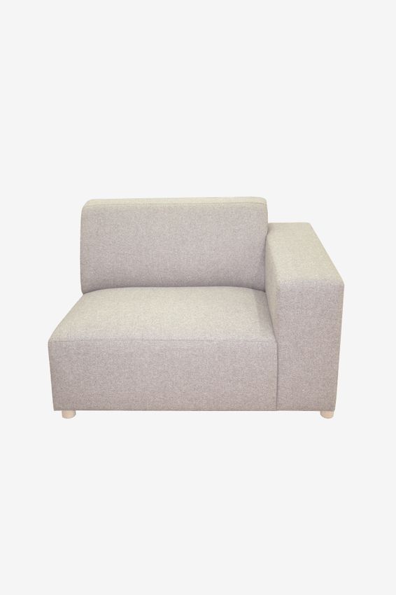 Earl 1.5-zits bank arm rechts Unit Stone