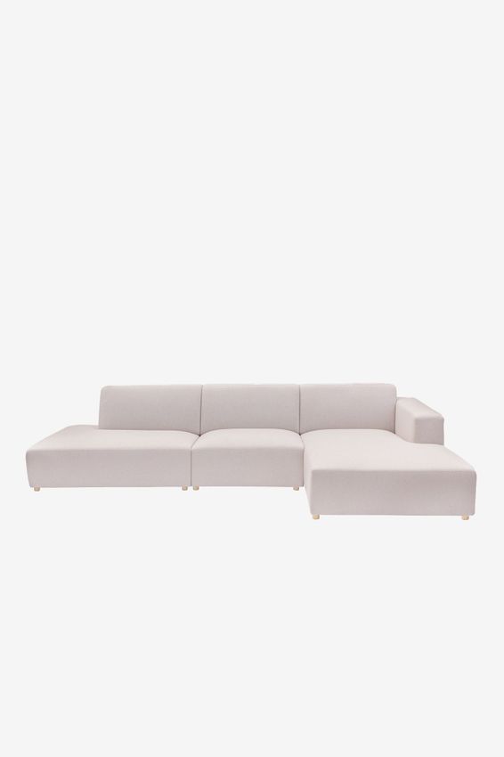 Earl 4-zits bank chaise longue rechts otto longue links Unit sesame