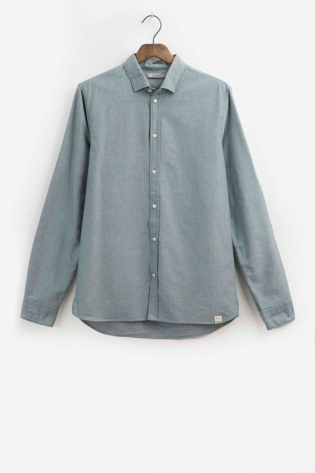 Chemise en coton Oxford - vert