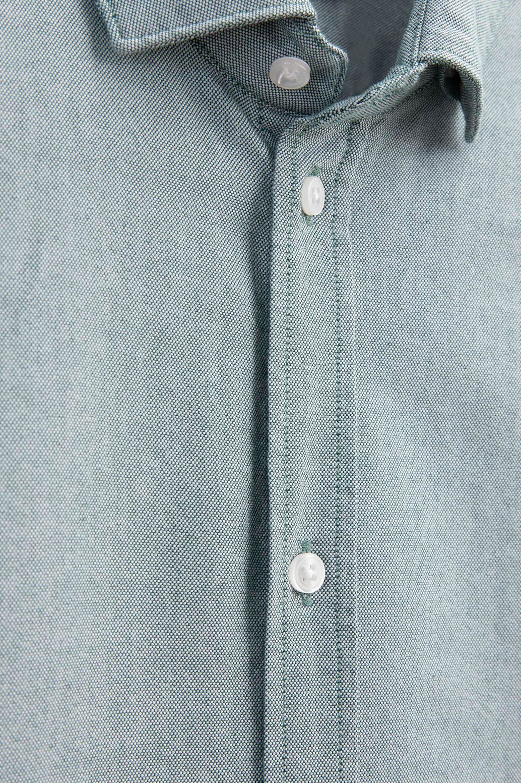 Chemise en coton Oxford - vert