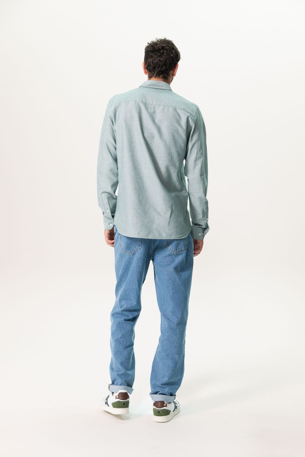 Chemise en coton Oxford - vert