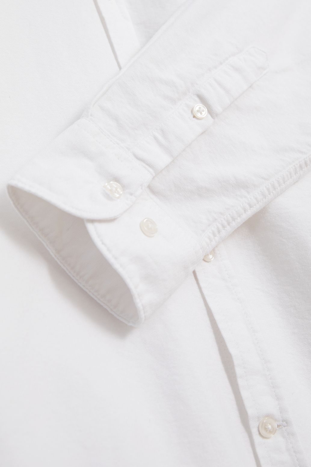 Chemise en coton Oxford - blanc
