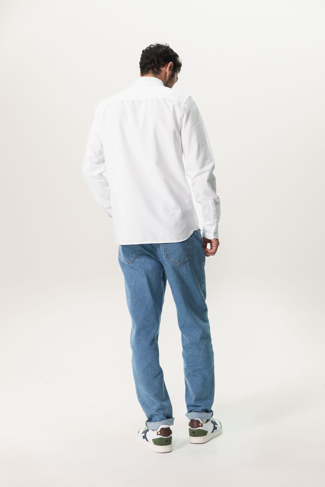 Chemise en coton Oxford - blanc