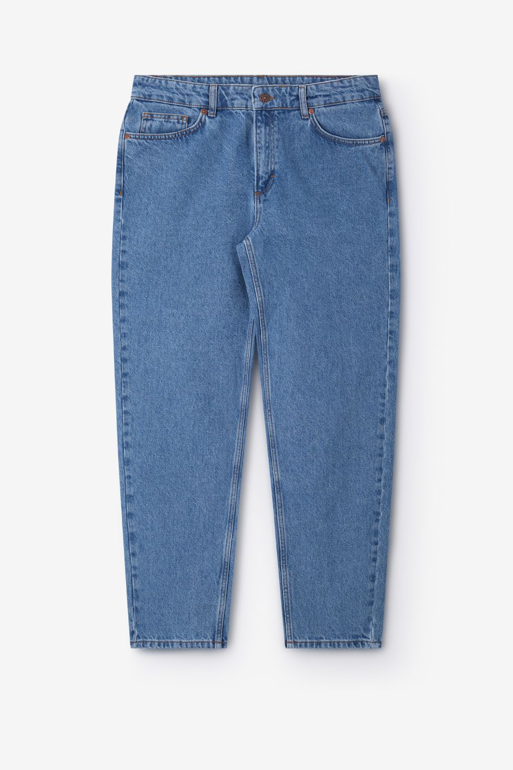 Blauwe loose fit jeans