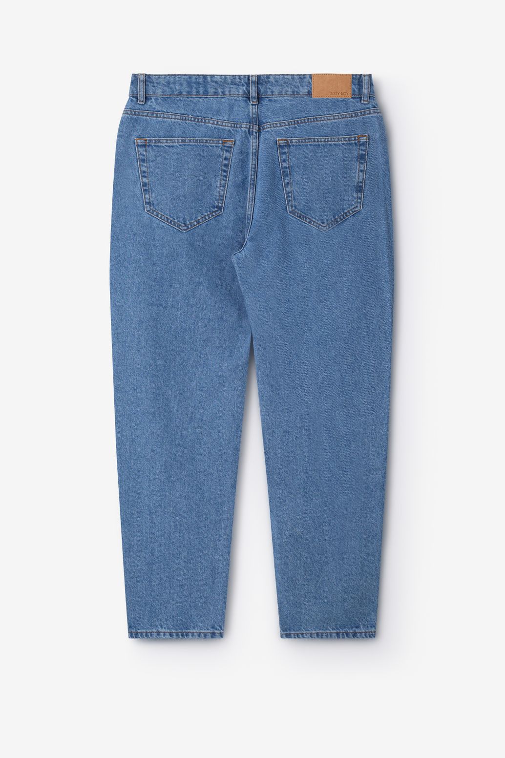 Blauwe loose fit jeans