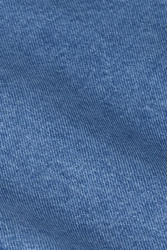 Blauwe mid-rise loose fit jeans