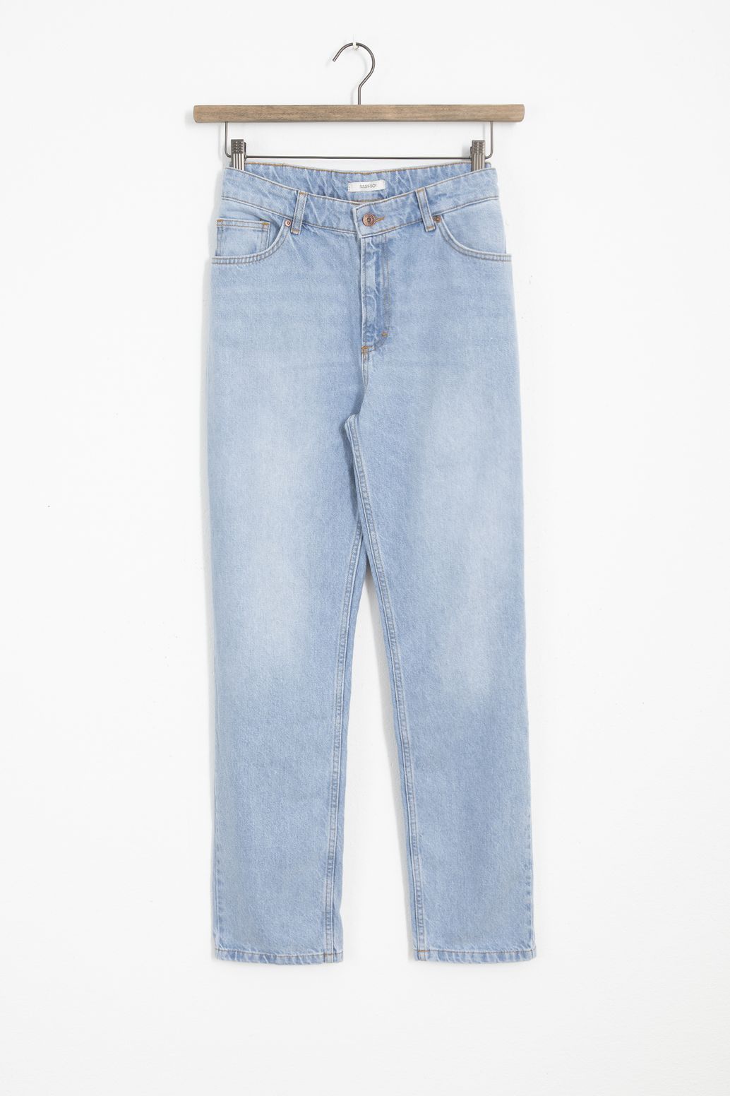 Lichtblauwe mid-rise Loose Fit Jeans