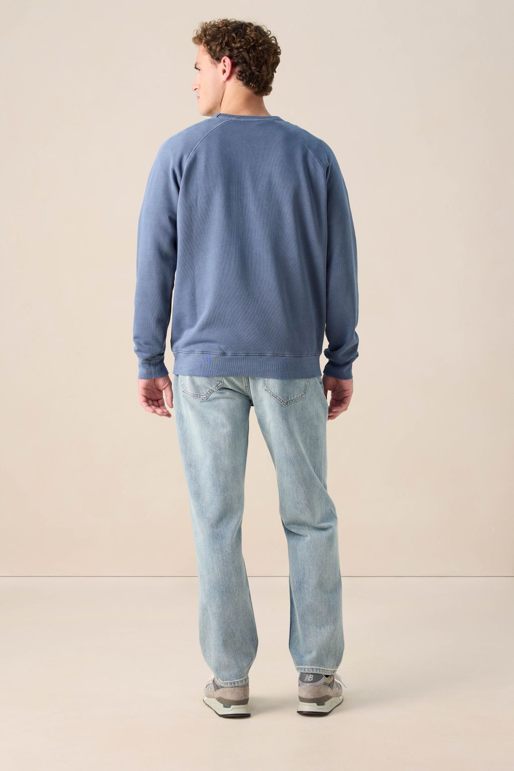 Lichtblauwe mid-rise Loose Fit Jeans