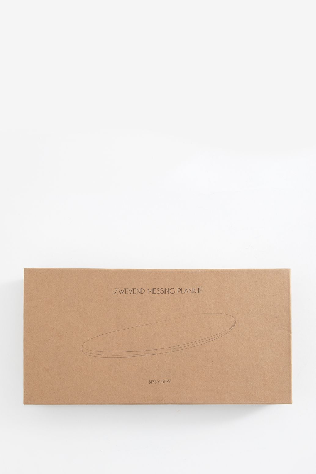 Goudkleurig zwevende messing plank