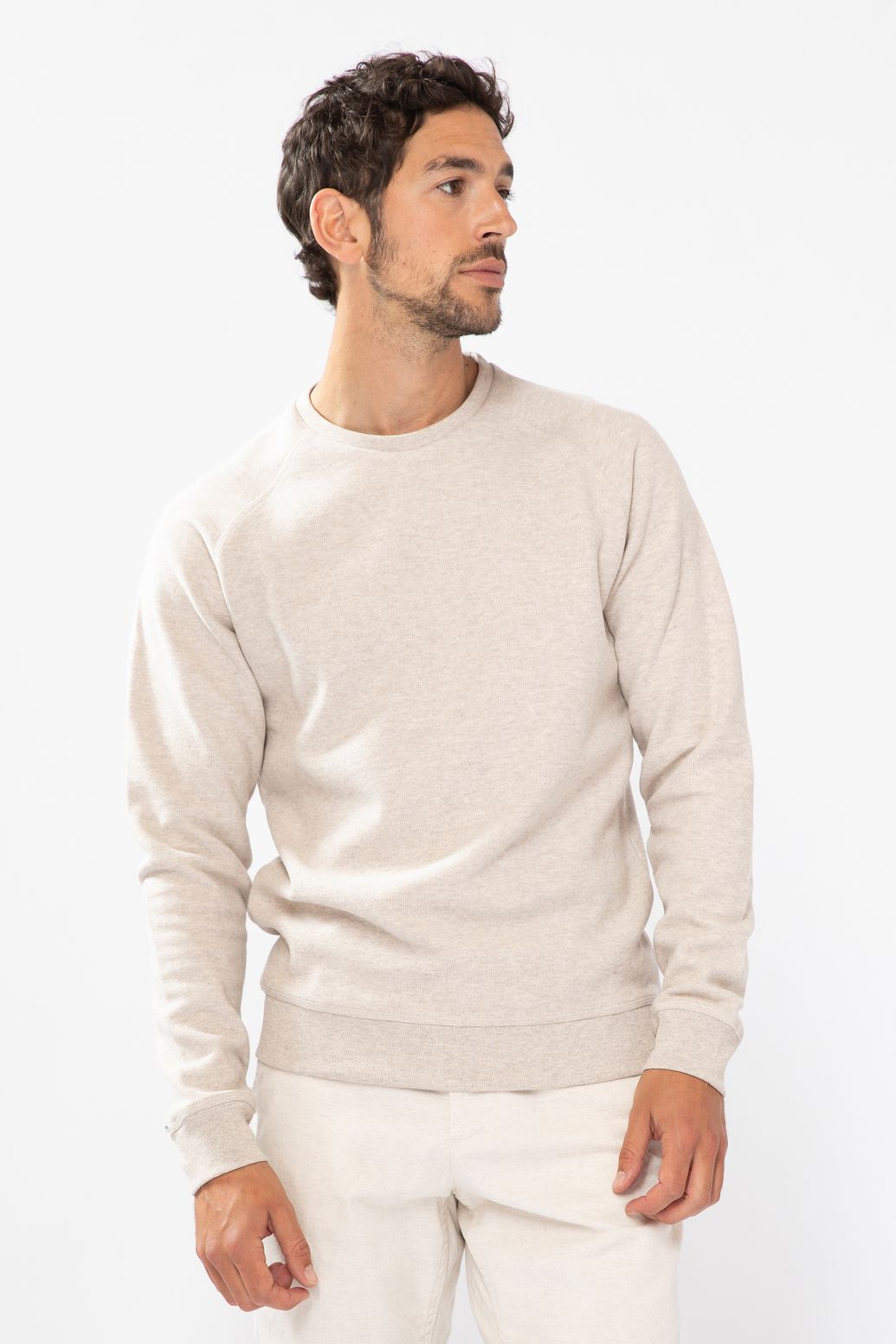 Raglan-Sweater - weiß