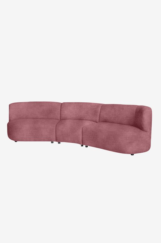 Empress velvet 3,5-zits bank Juke pink