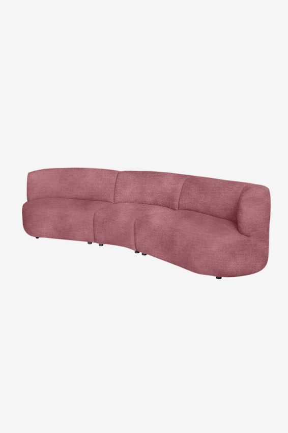 Empress velvet 3,5-zits bank Juke pink