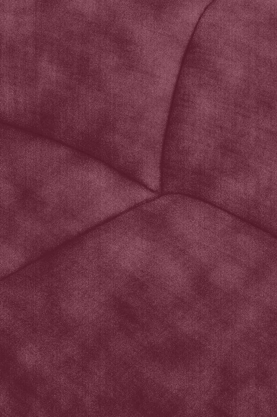 Empress velvet 4-zits bank Juke wine red