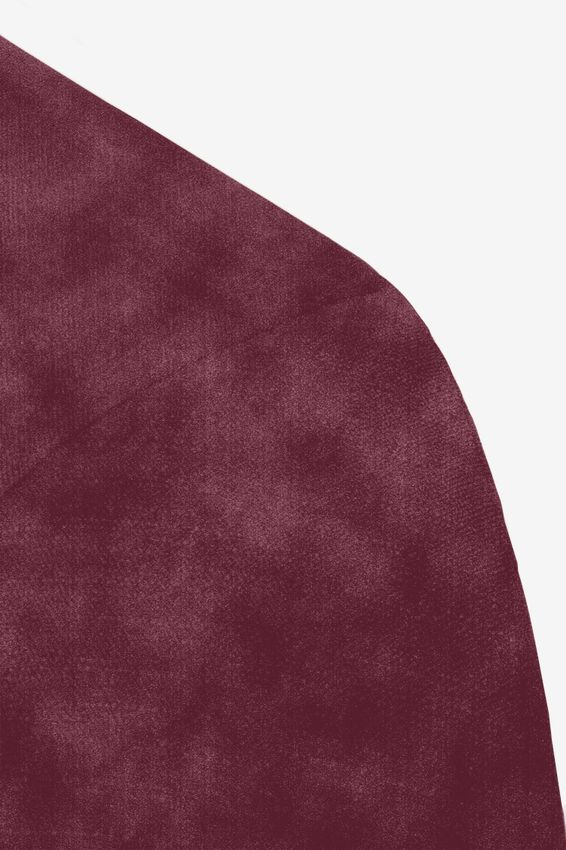 Empress velvet 4-zits bank Juke wine red