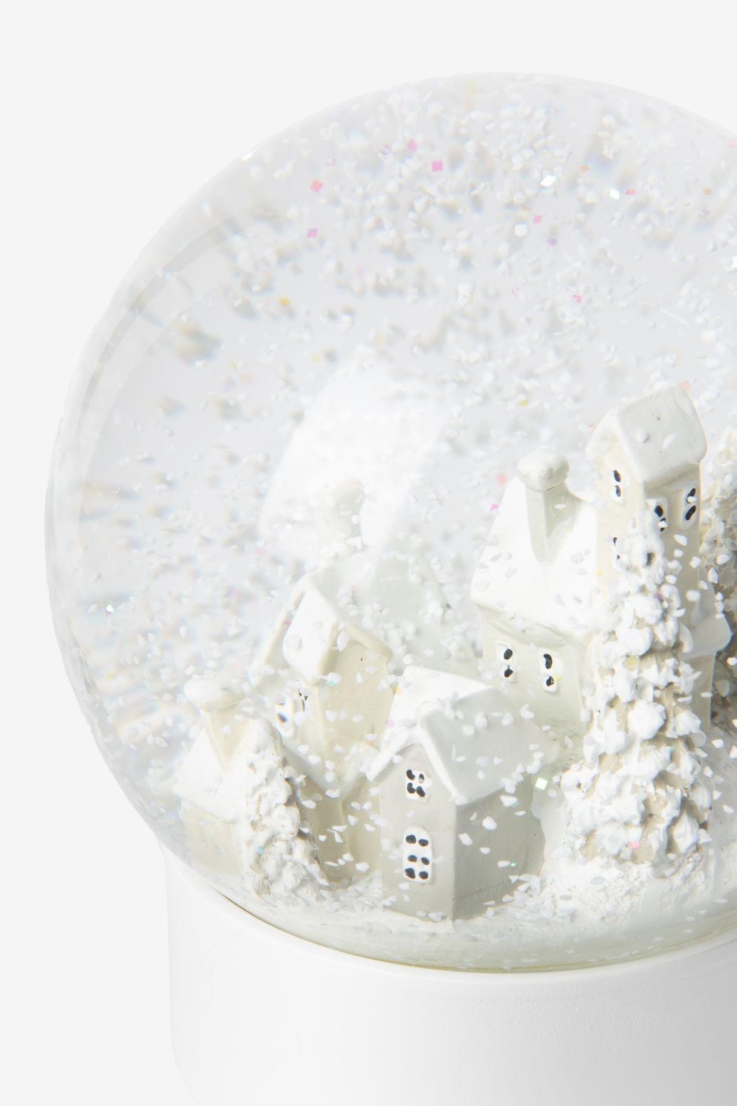 Sneeuwbol met huisjes