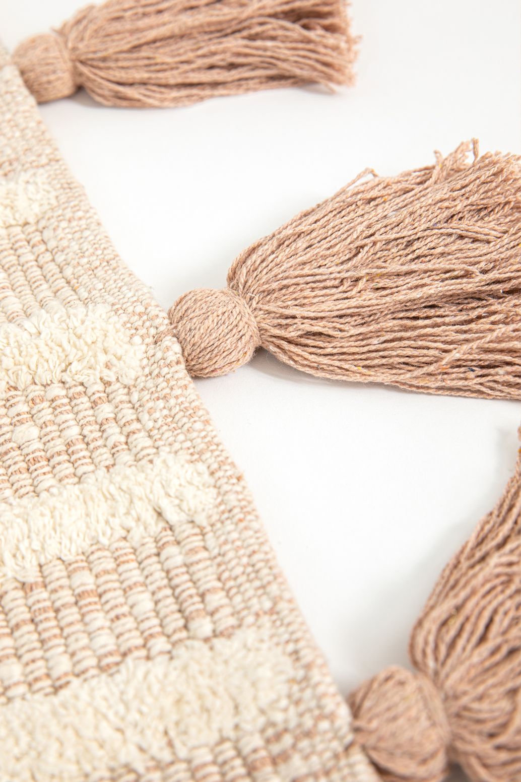 Tapis de bain avec formes géométriques - beige