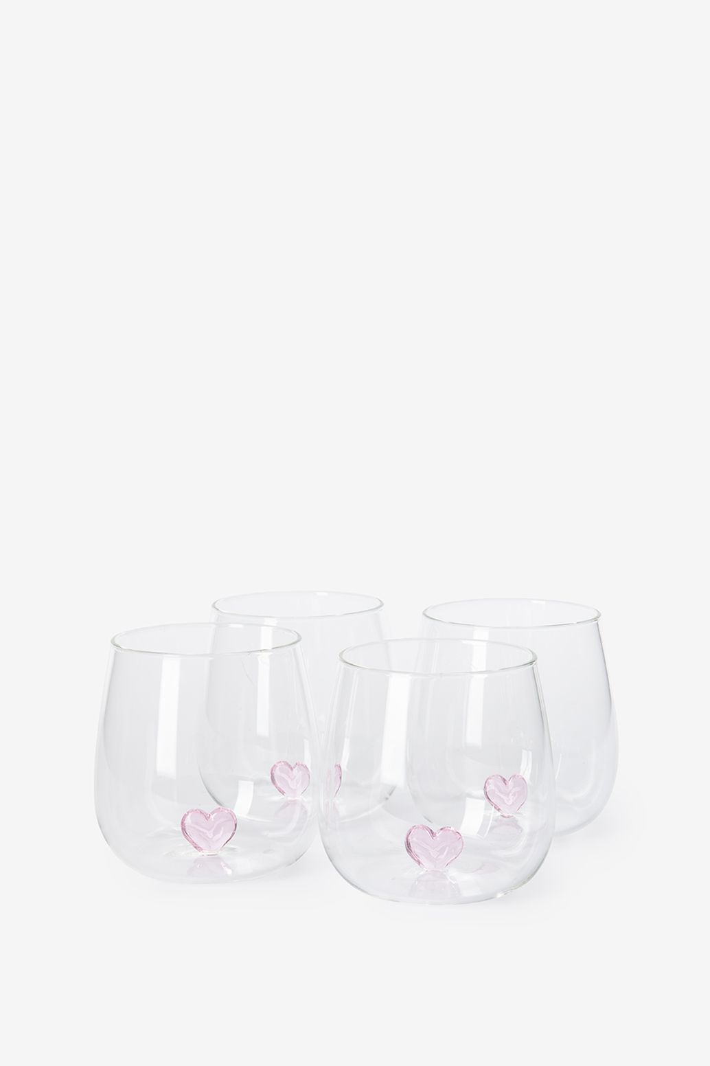 Waterglazen met hartje