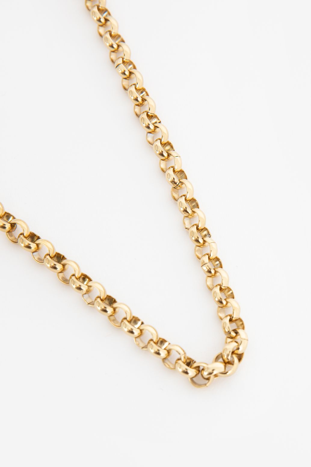 Goudkleurige ketting met grote schakels