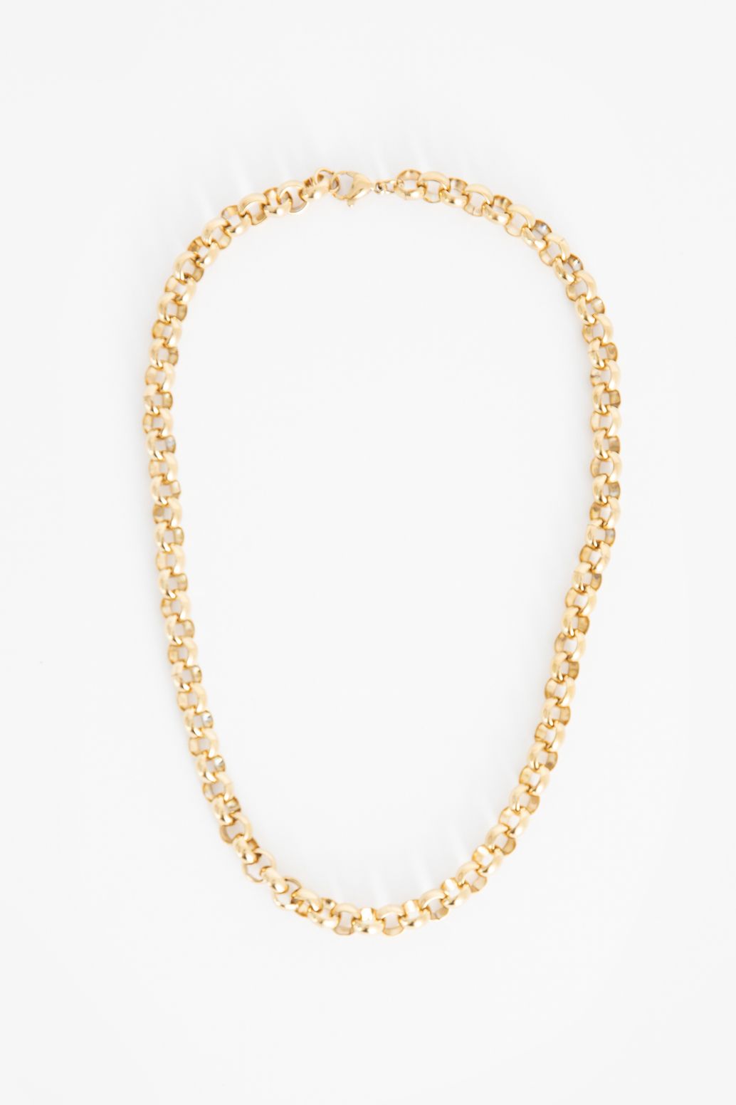 Goudkleurige ketting met grote schakels