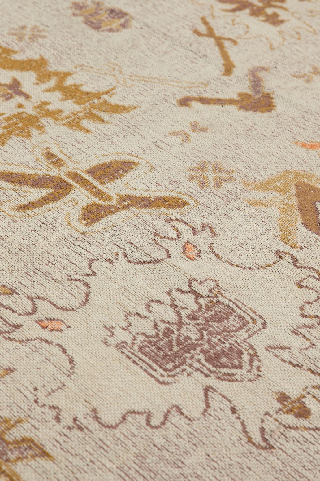 Tapis avec imprimé - jaune clair