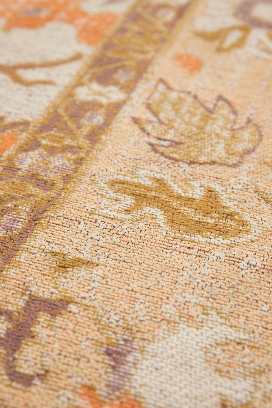 Tapis avec imprimé - jaune clair