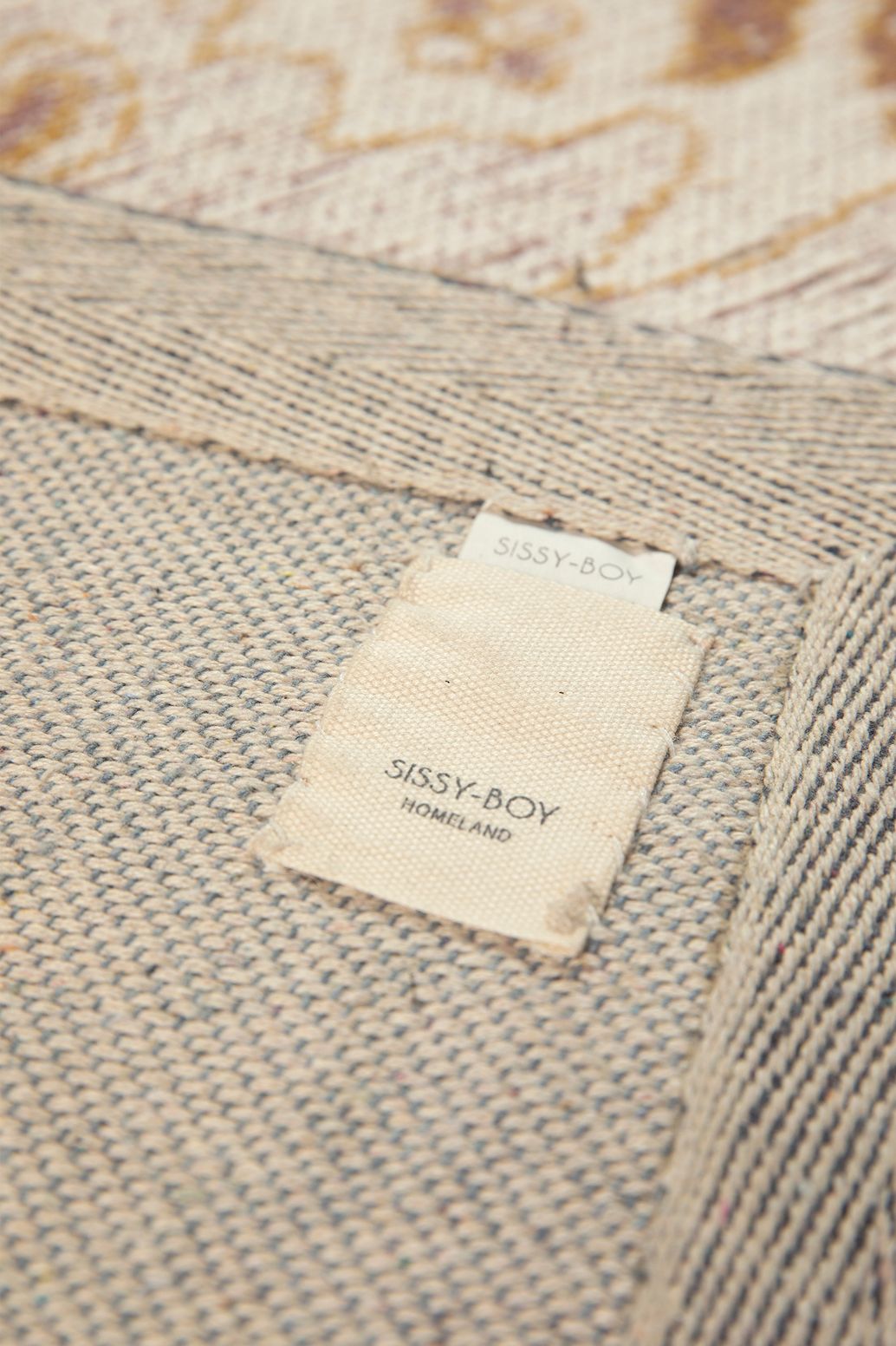 Tapis avec imprimé - jaune clair