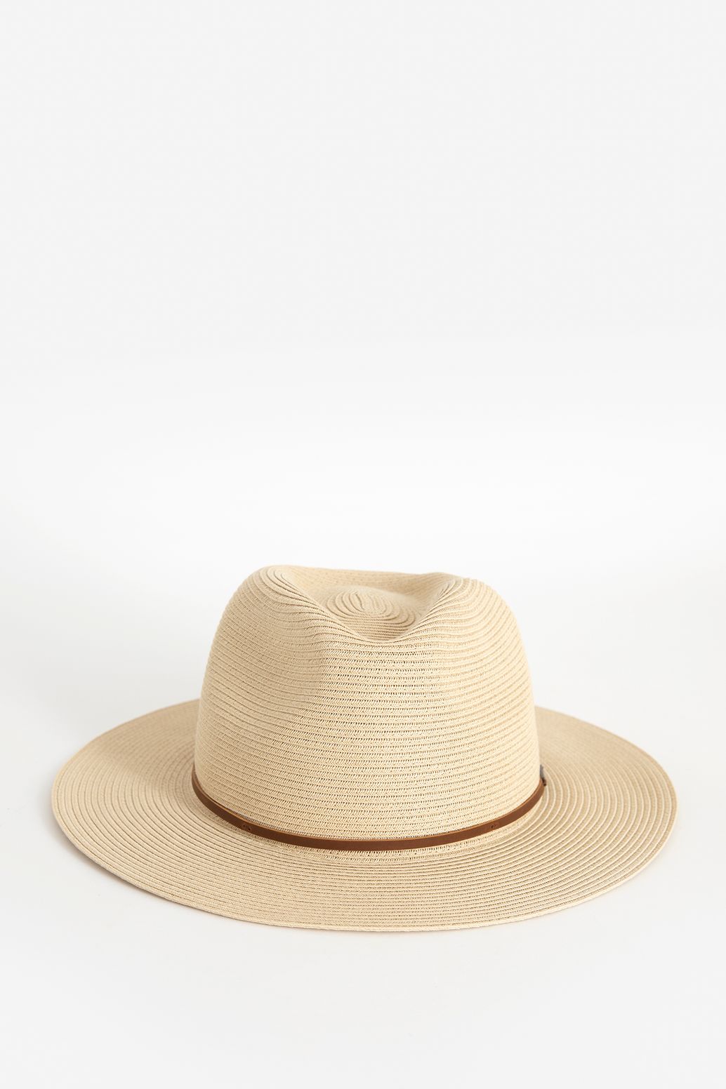 Brixton Chapeau de paille Wesley Fedora - marron clair