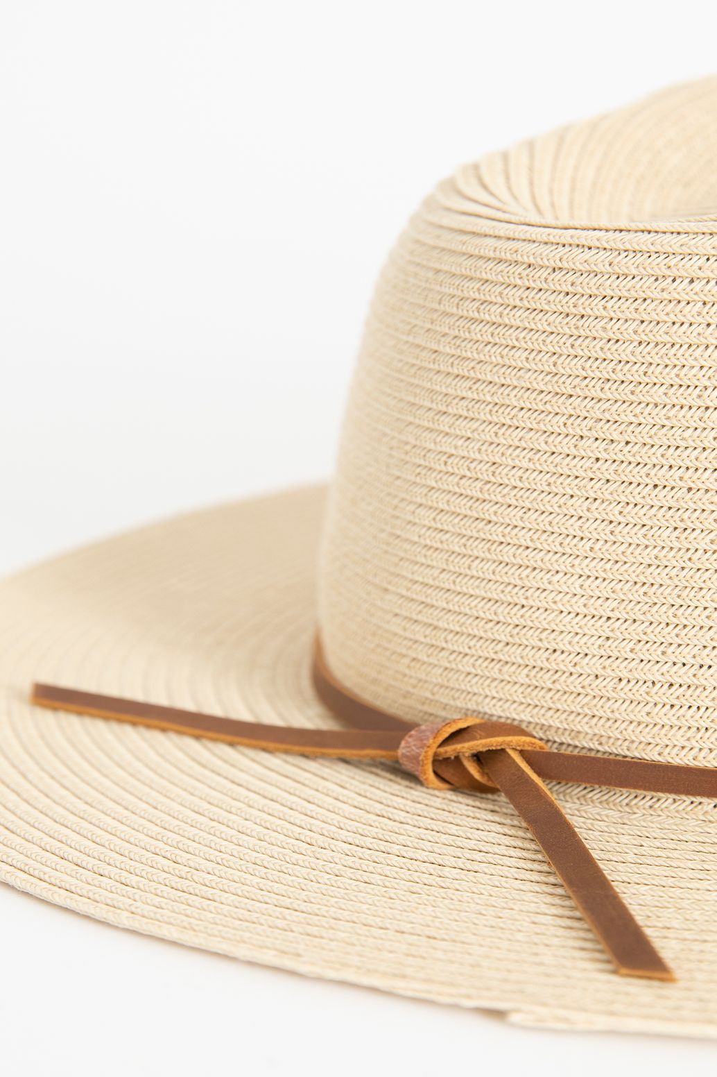 Brixton Chapeau de paille Wesley Fedora - marron clair