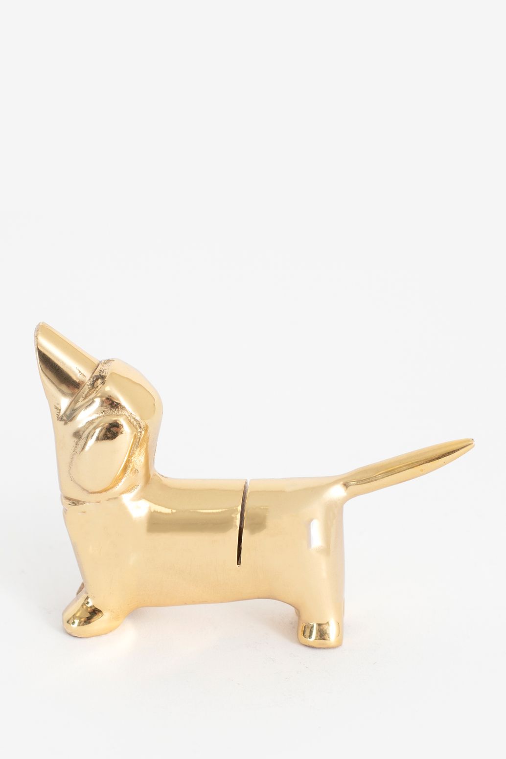 Porte-carte chien en laiton