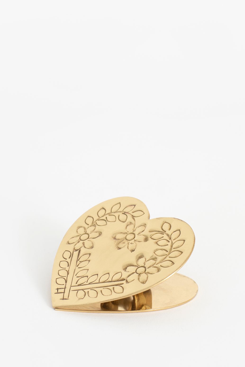 Pince cœur en laiton