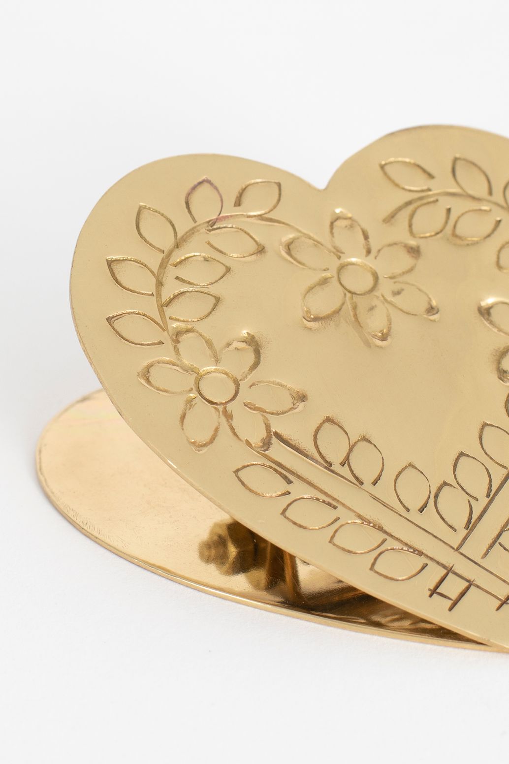 Pince cœur en laiton