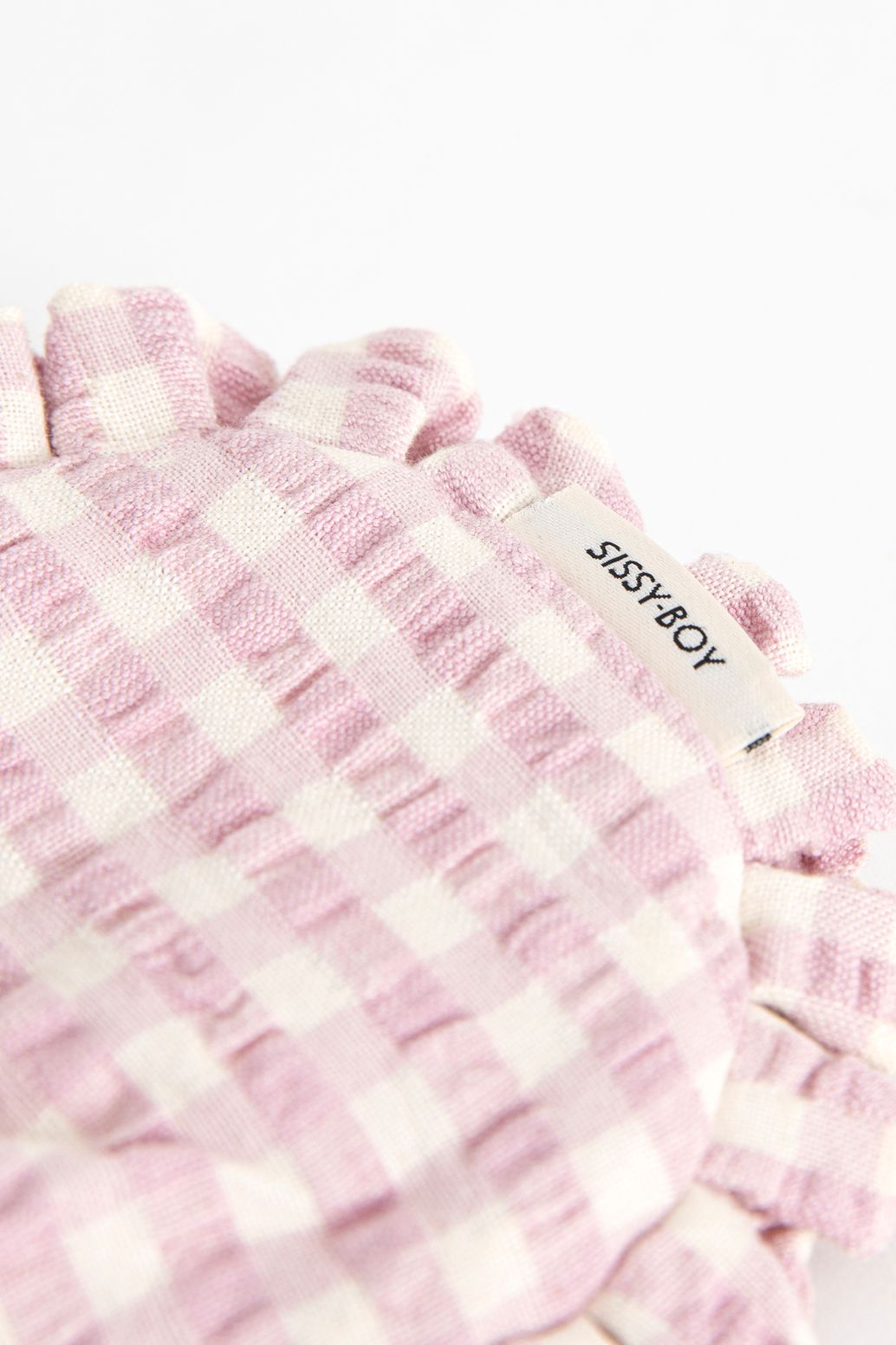 Masque de sommeil à carreaux - violet clair