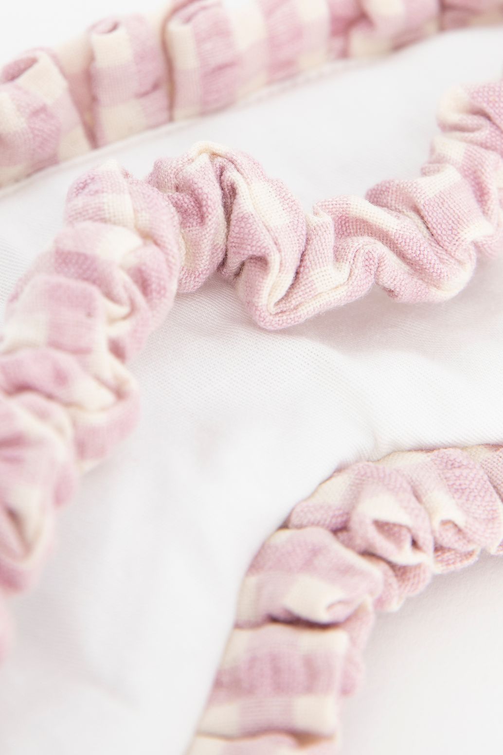 Augenmaske mit Karomuster - flieder