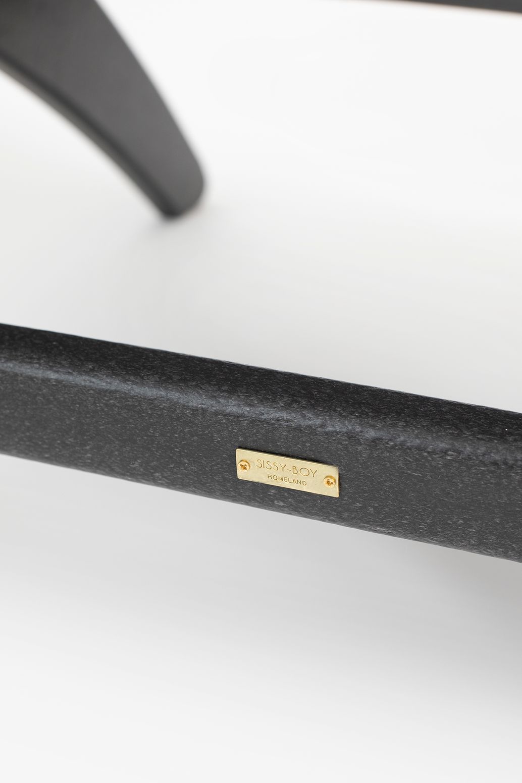 Repose-pieds pour chaise recyclée - noir