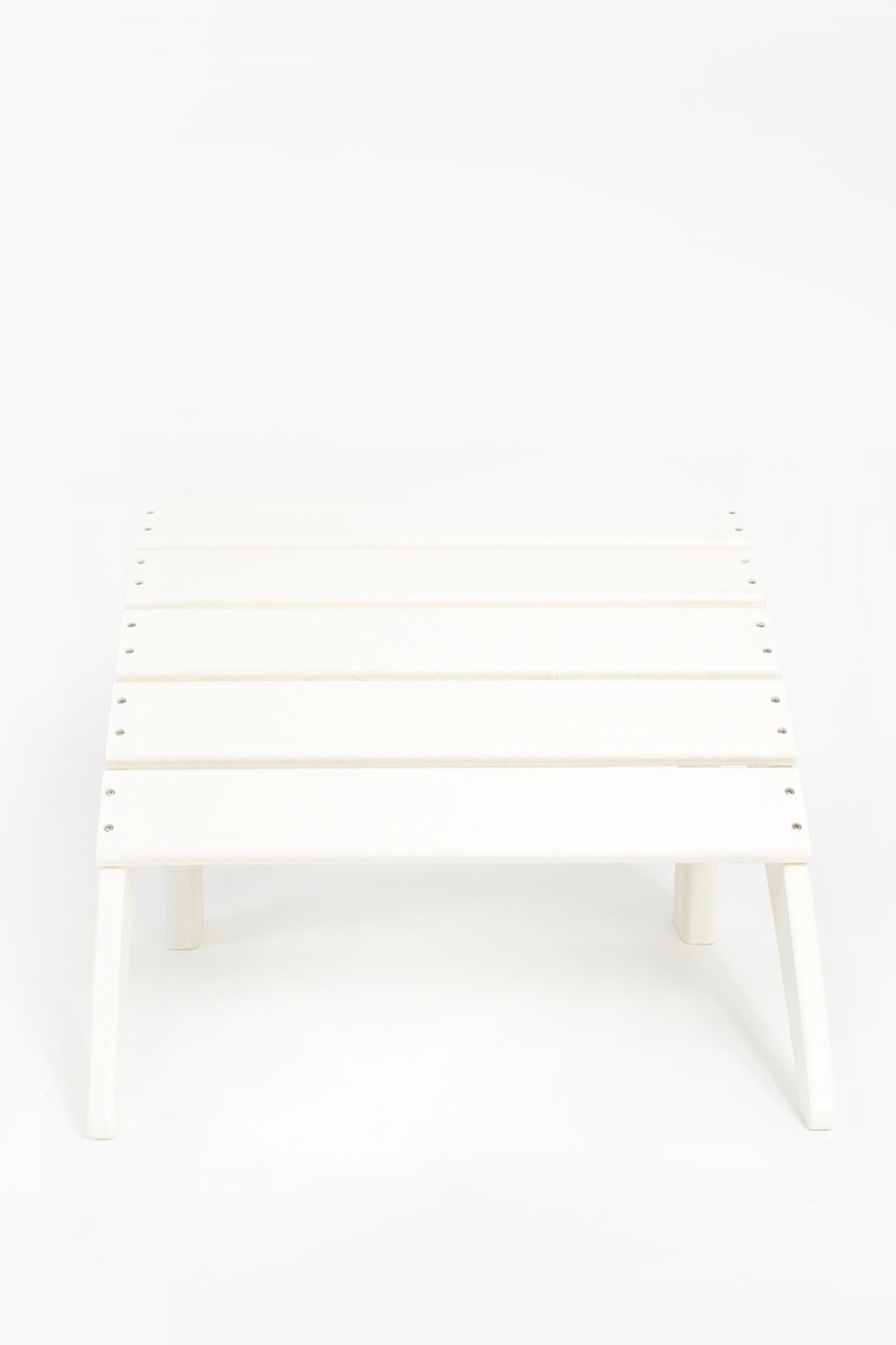 Witte fanback chair voetenbankje