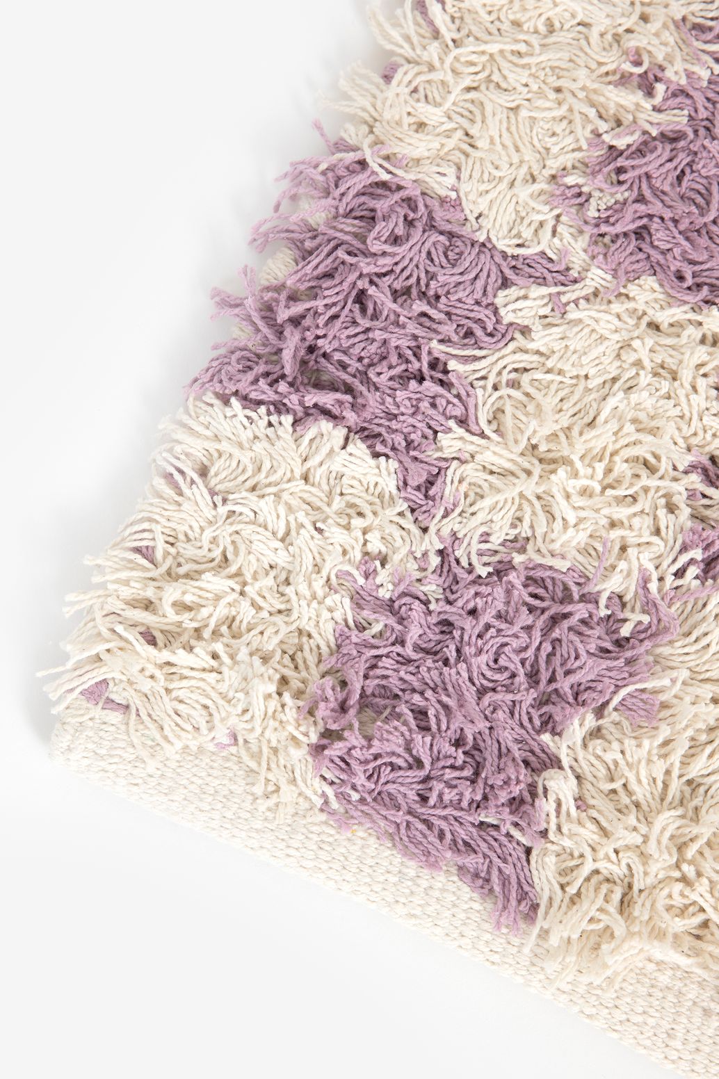 Tapis de bain avec imprimé carreaux - lilas