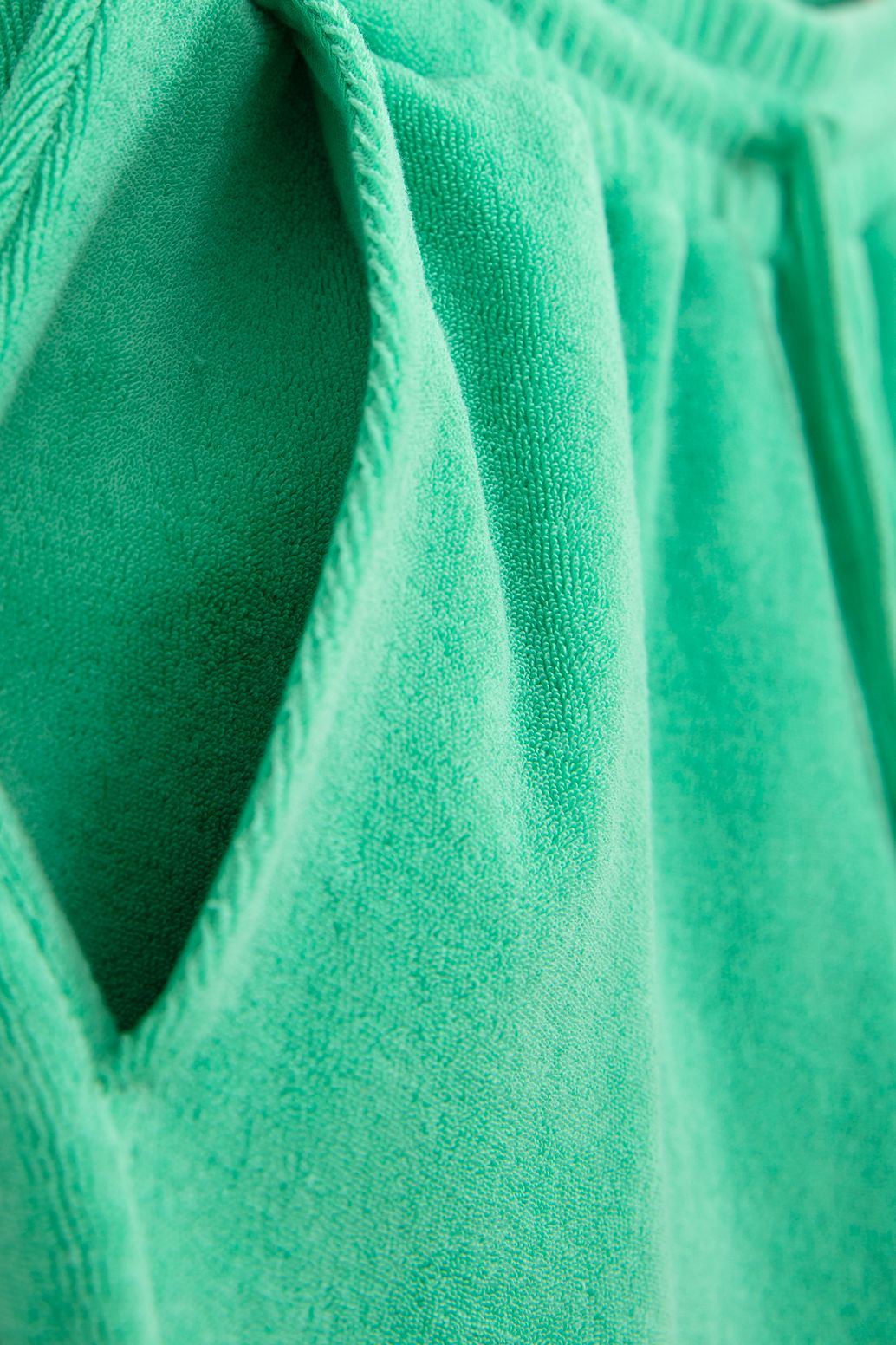 Short en tissu éponge - vert