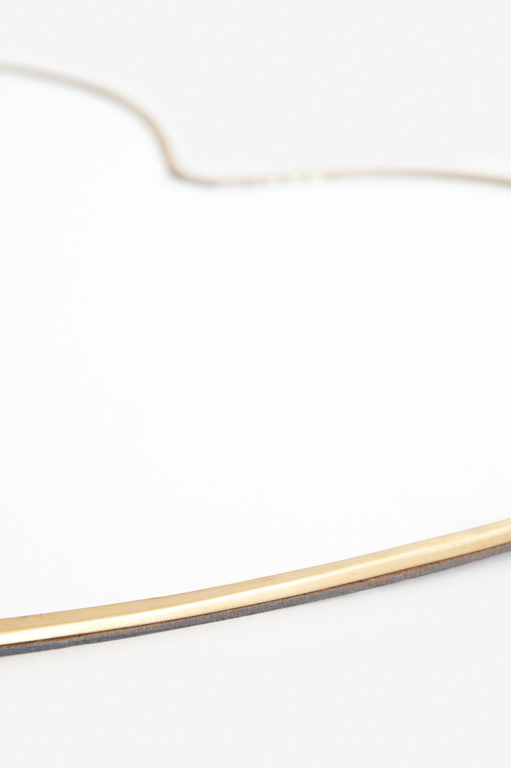 Grand miroir cœur - doré