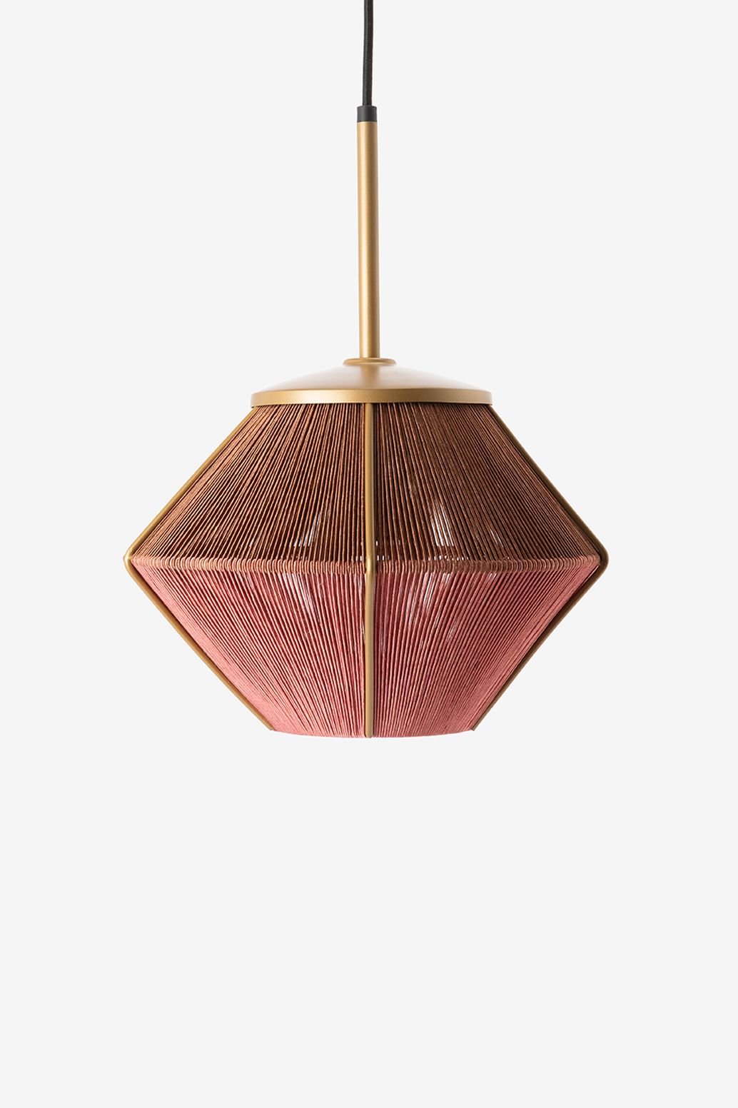 Lampe suspendue Aural shades mini - marron/rose
