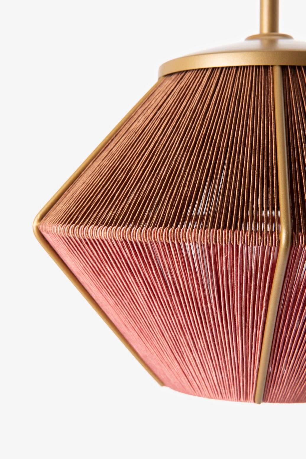 Bruin-roze hanglamp aural shades mini