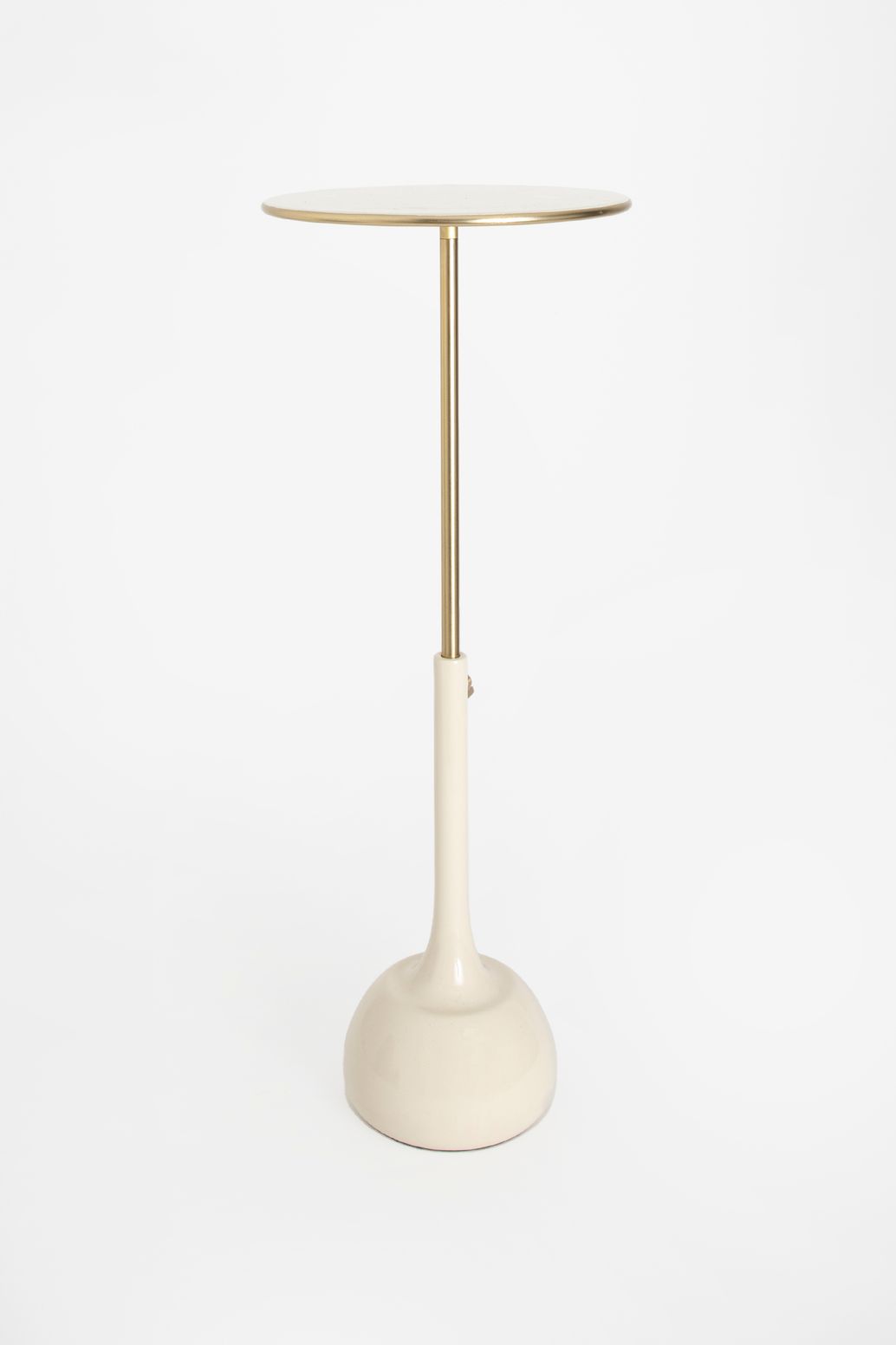 Beige verstelbare bijzettafel