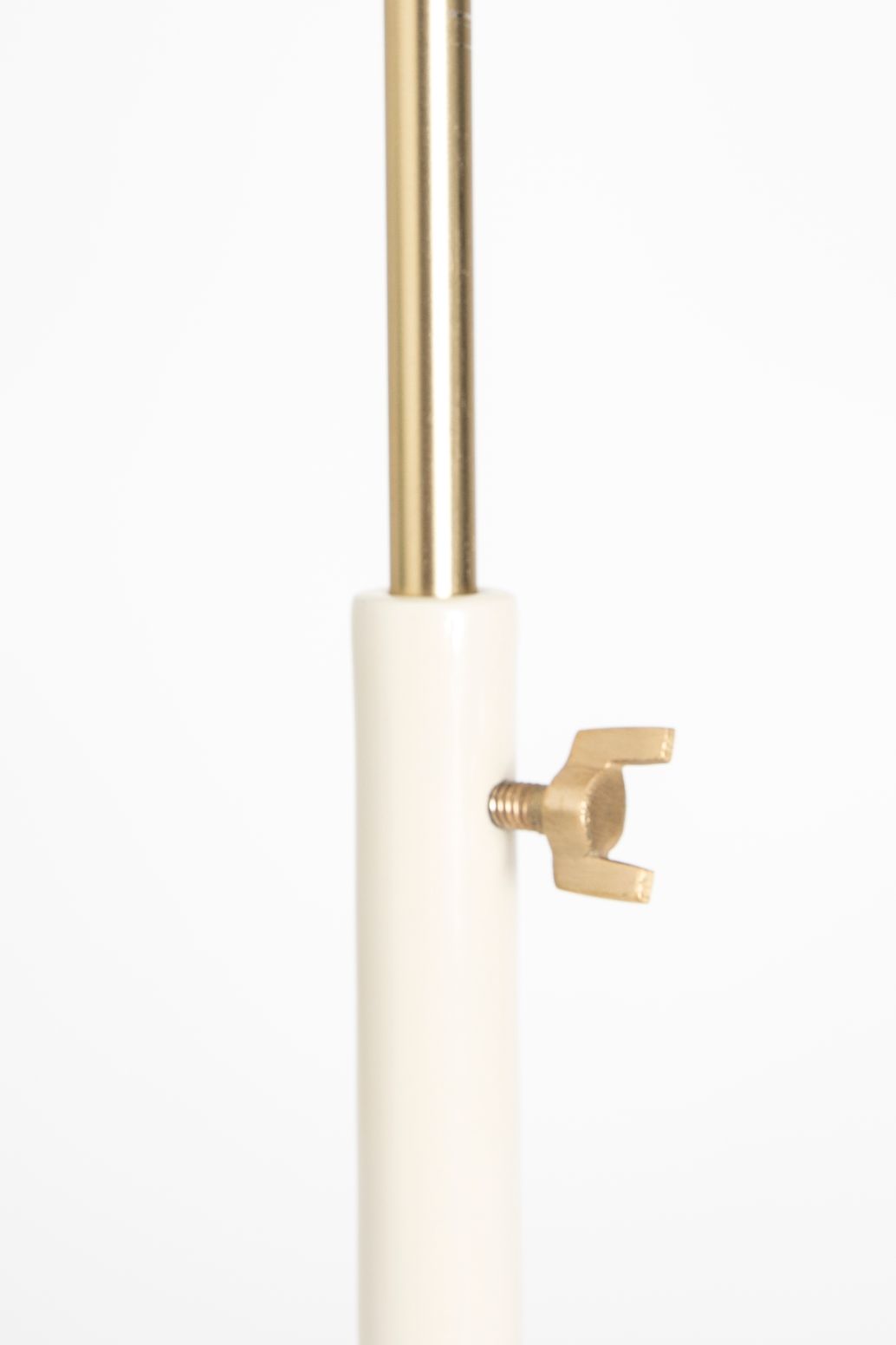 Beige verstelbare bijzettafel