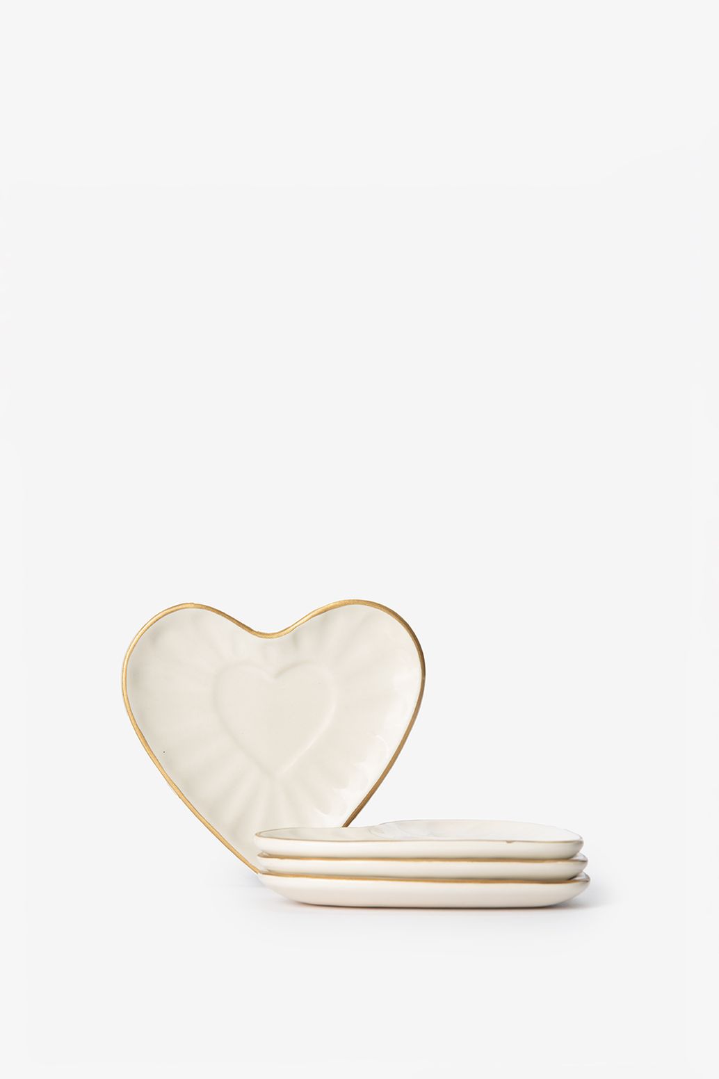 Dessertteller Herz - beige