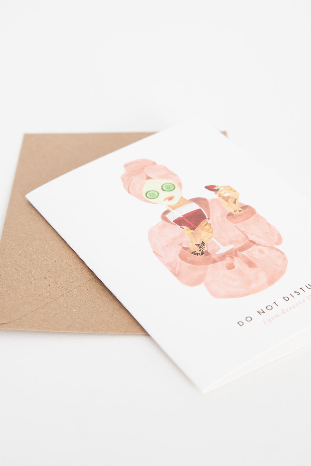 Claire Lena Company Do not disturb wenskaart