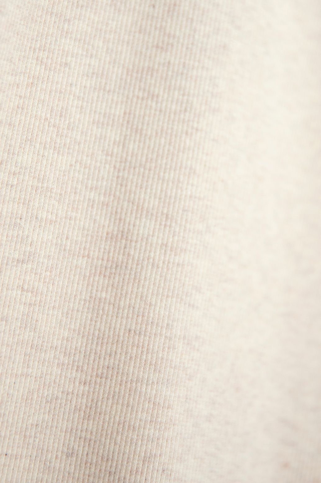 Beige basic stretch rib t-shirt