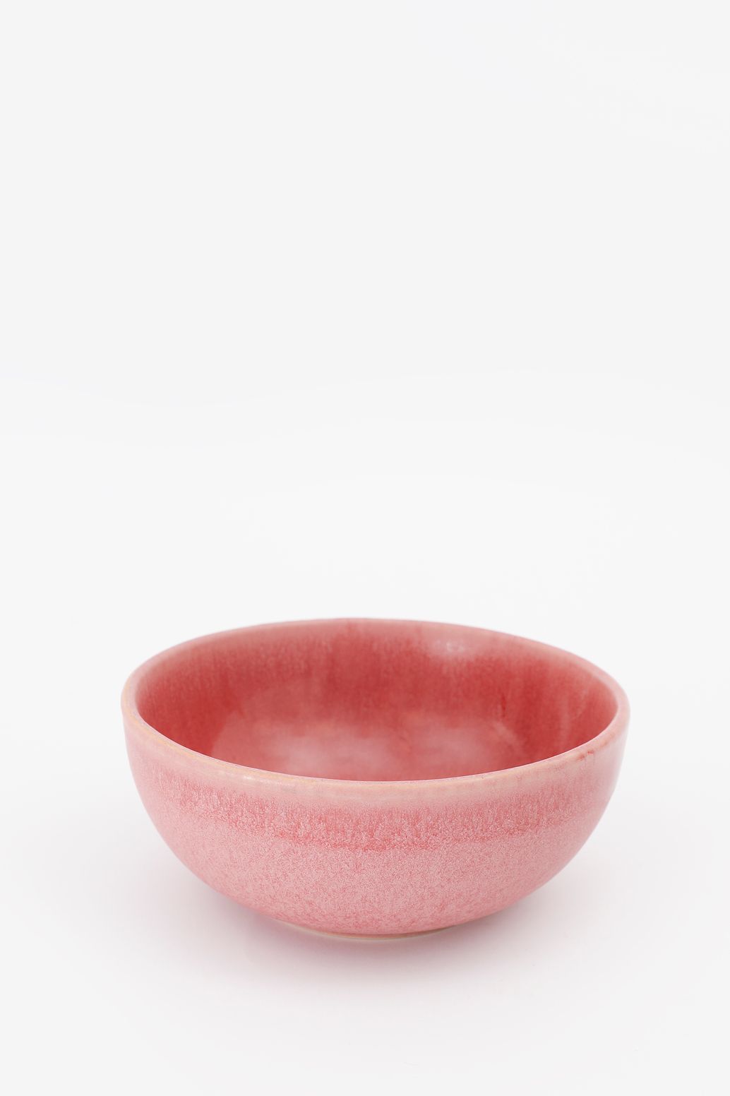 Ontbijtkom roze reactive glaze funky