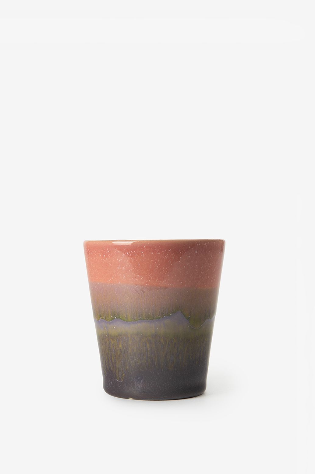 Kaffeebecher - rosa/grün