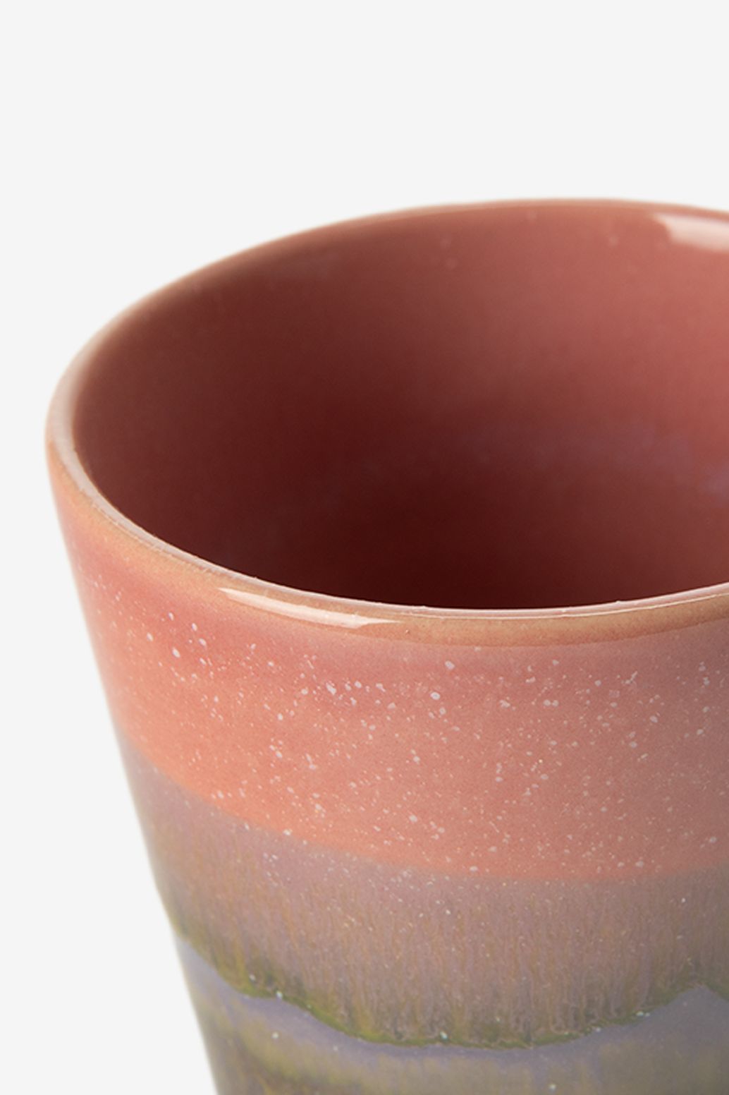 Kaffeebecher - rosa/grün