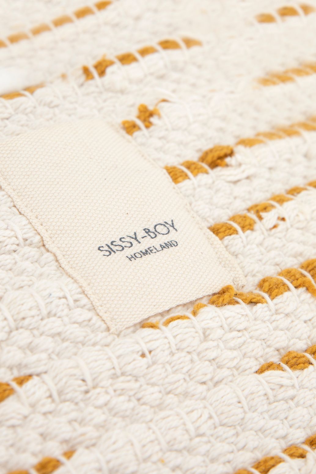 Tapis de bain à carreaux - jaune/blanc